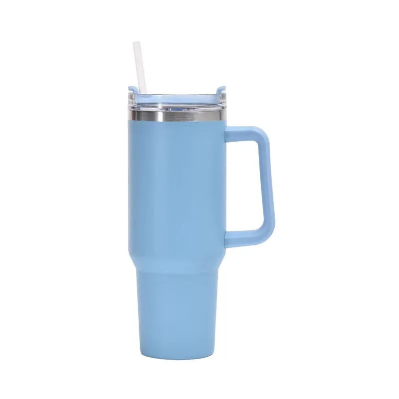 40Oz Mug Tumbler with Handle Insulated Stainless Steel Coffee Tumbler with Lids Straw Tumbler Termoses for Travel Vacuum Flasks